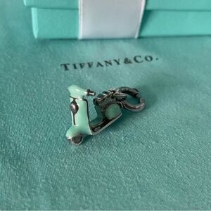 Rare Tiffany & Co. Silver and Aqua Scooter Charm